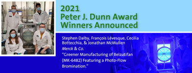 Merck team wins 2021 Peter J. Dunn Award