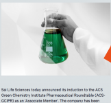 Sai Life Sciences joins the ACS Green Chemistry Institute Pharmaceutical Roundtable